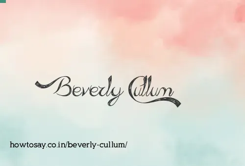 Beverly Cullum