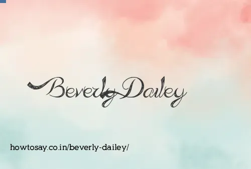Beverly Dailey