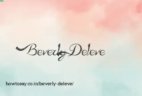 Beverly Deleve