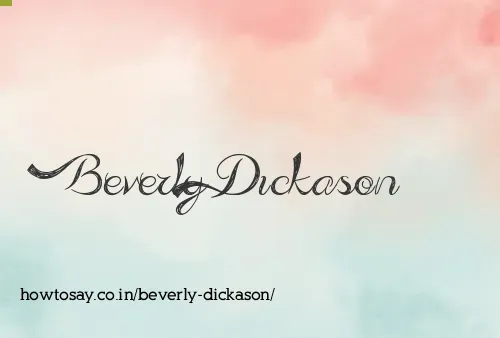 Beverly Dickason