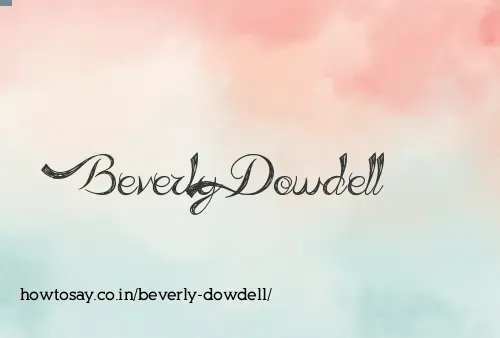 Beverly Dowdell