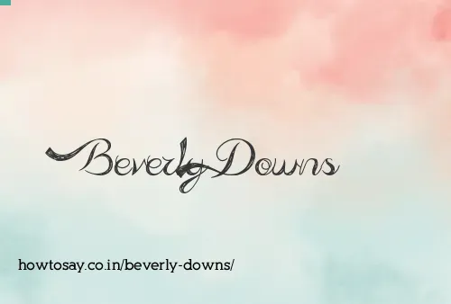 Beverly Downs