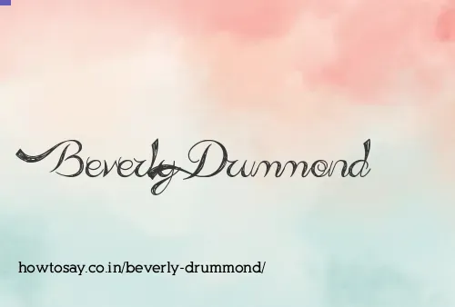 Beverly Drummond