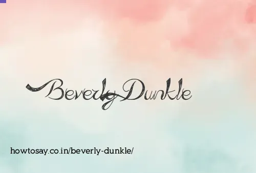 Beverly Dunkle