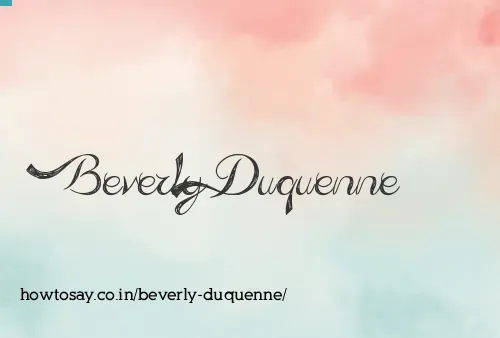 Beverly Duquenne