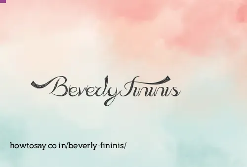 Beverly Fininis