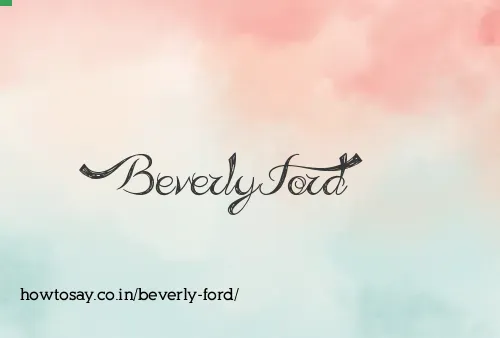 Beverly Ford