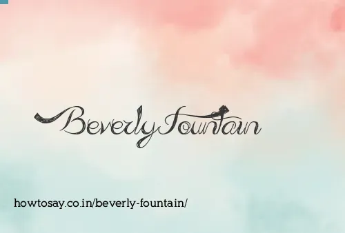 Beverly Fountain