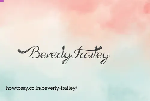 Beverly Frailey