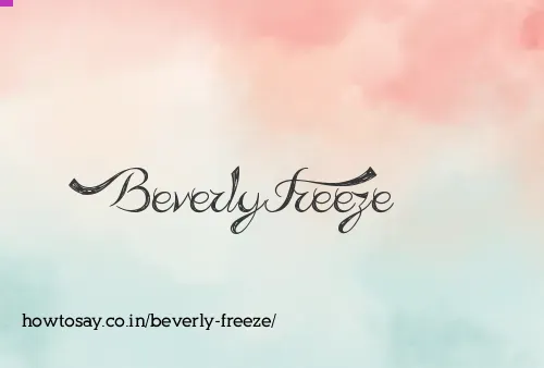 Beverly Freeze