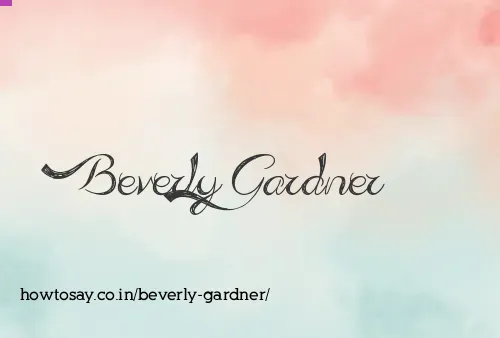Beverly Gardner
