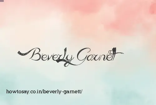 Beverly Garnett