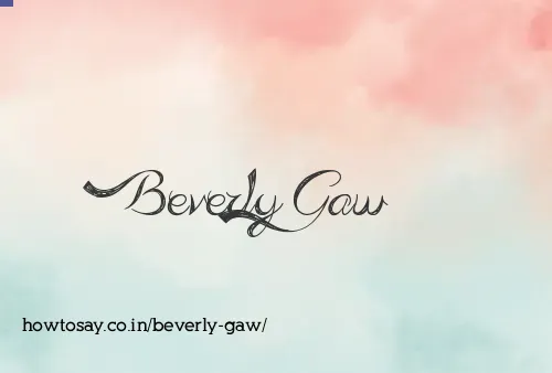 Beverly Gaw