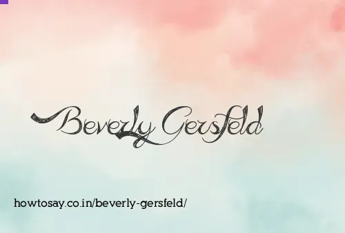 Beverly Gersfeld