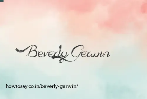 Beverly Gerwin