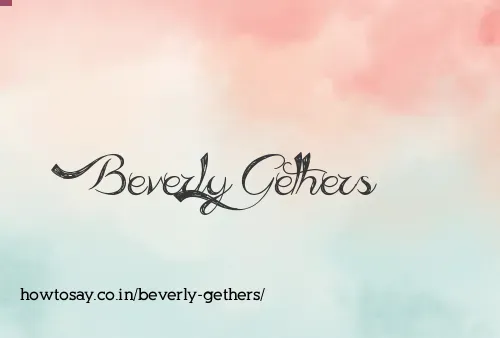 Beverly Gethers