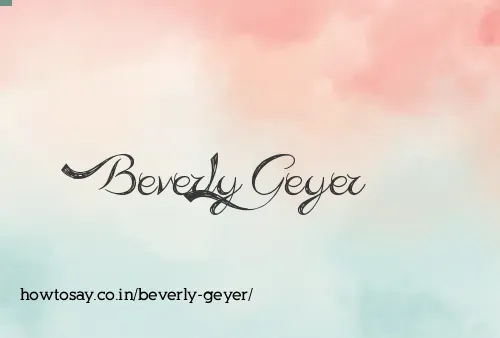 Beverly Geyer