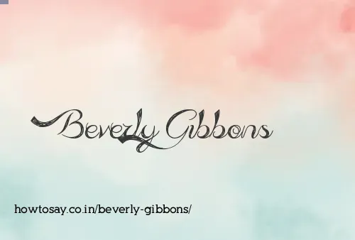Beverly Gibbons