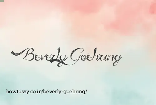 Beverly Goehring