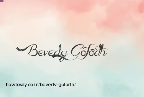 Beverly Goforth