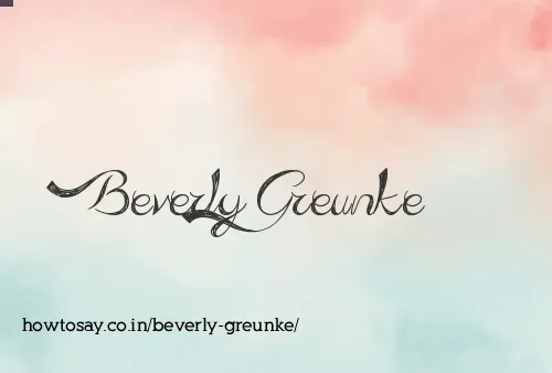 Beverly Greunke