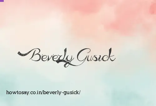 Beverly Gusick
