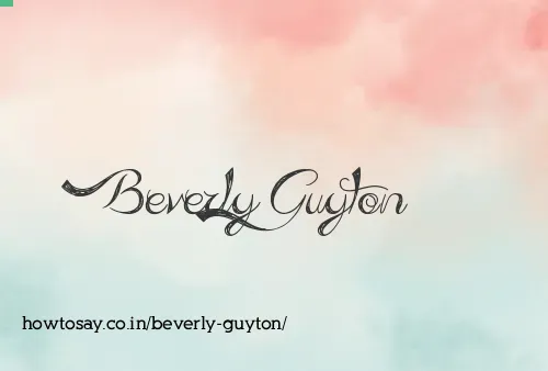 Beverly Guyton