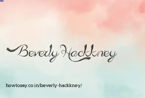 Beverly Hackkney