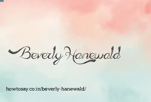 Beverly Hanewald