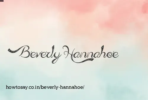 Beverly Hannahoe