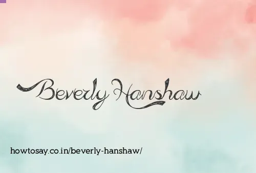 Beverly Hanshaw