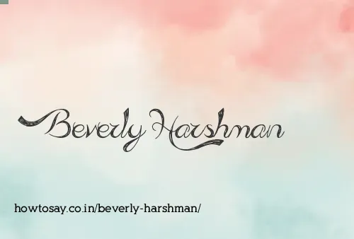 Beverly Harshman