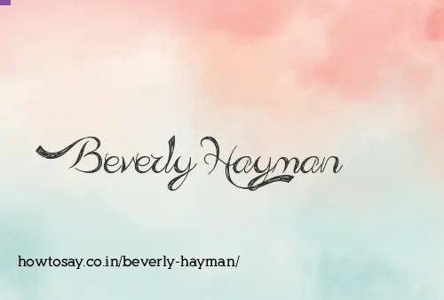 Beverly Hayman