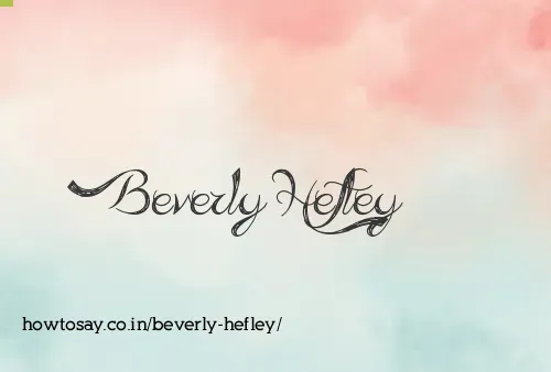 Beverly Hefley