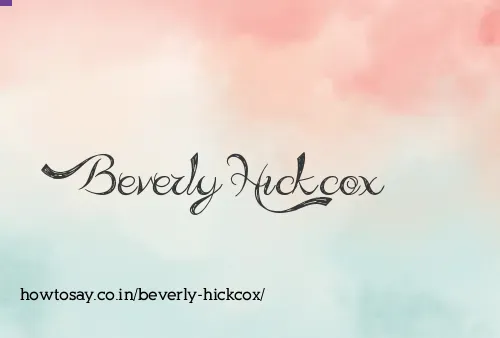 Beverly Hickcox