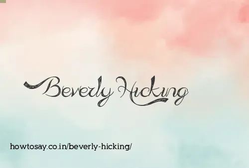 Beverly Hicking