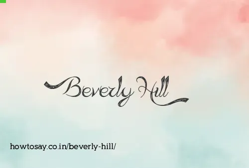 Beverly Hill