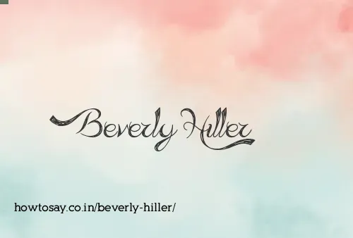 Beverly Hiller