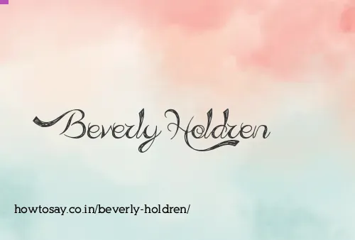 Beverly Holdren