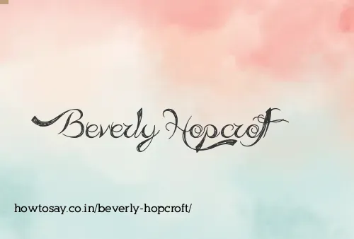 Beverly Hopcroft