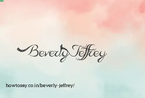 Beverly Jeffrey
