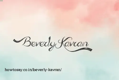 Beverly Kavran