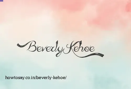 Beverly Kehoe