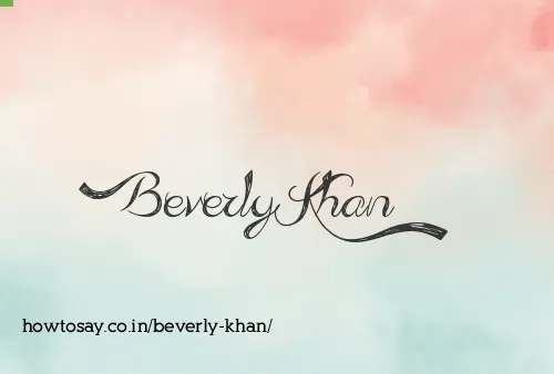 Beverly Khan