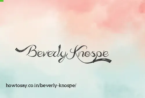 Beverly Knospe