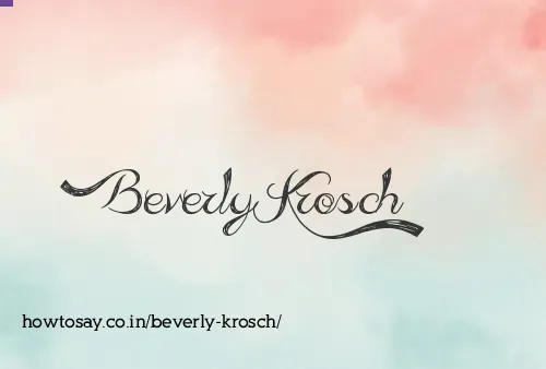 Beverly Krosch