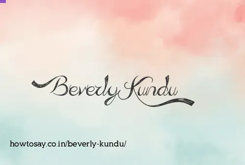 Beverly Kundu