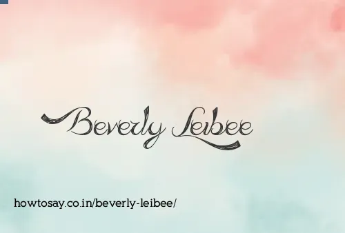 Beverly Leibee