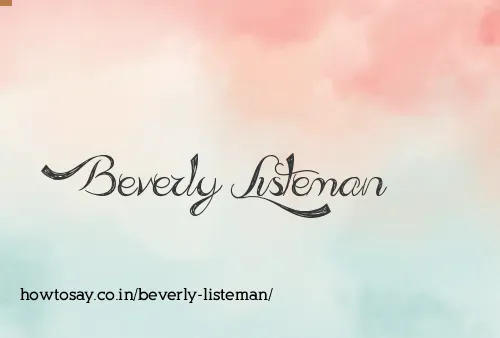 Beverly Listeman