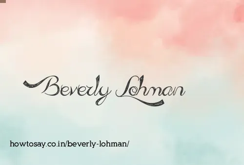 Beverly Lohman